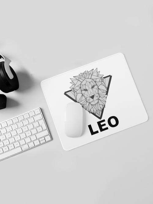 leo, lion face - zodiac sign printed mousepads for astrology lovers(20cm x 18cm) - 19918943 - Very Small Image - 1