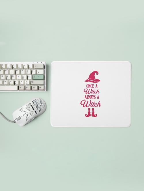 once a witch always a witch (pink text)halloween theme mousepads - 19919012 - Very Small Image - 1
