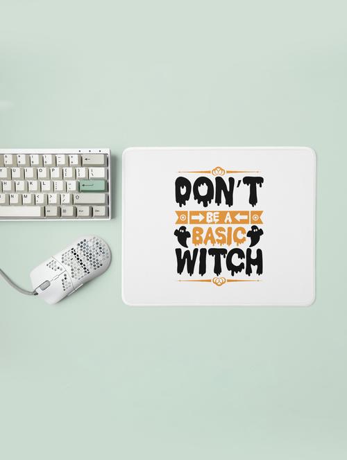 don't be a basic, casper witch -halloween theme mousepads - 19919027 - Very Small Image - 1