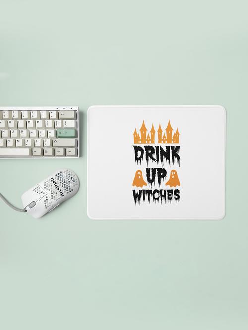 drink up witches -two hunted house-halloween theme mousepads - 19919028 - Very Small Image - 1