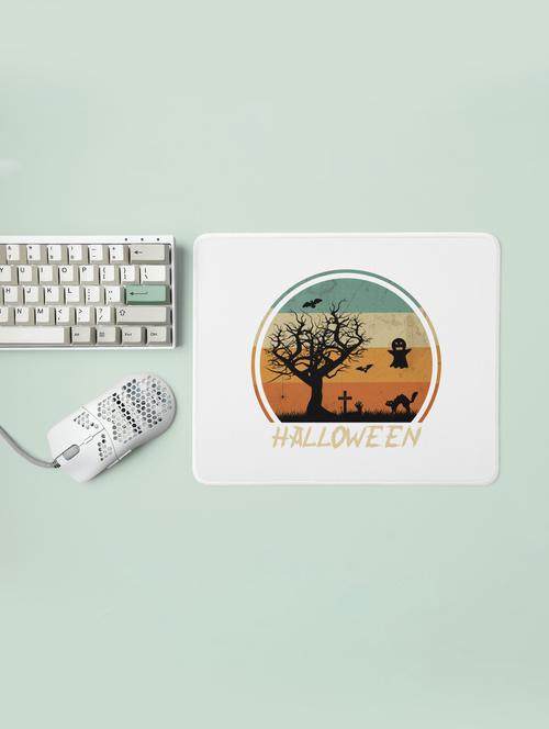 halloween semi circle-gravyard -halloween theme mousepads - 19919067 - Very Small Image - 1