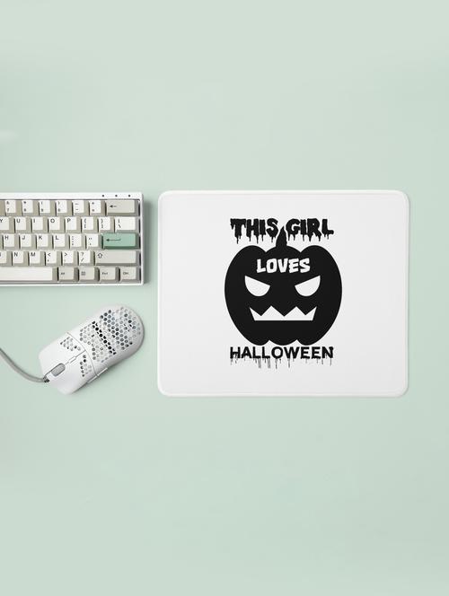 this girl loves halloween -halloween theme mousepads - 19919101 - Very Small Image - 1
