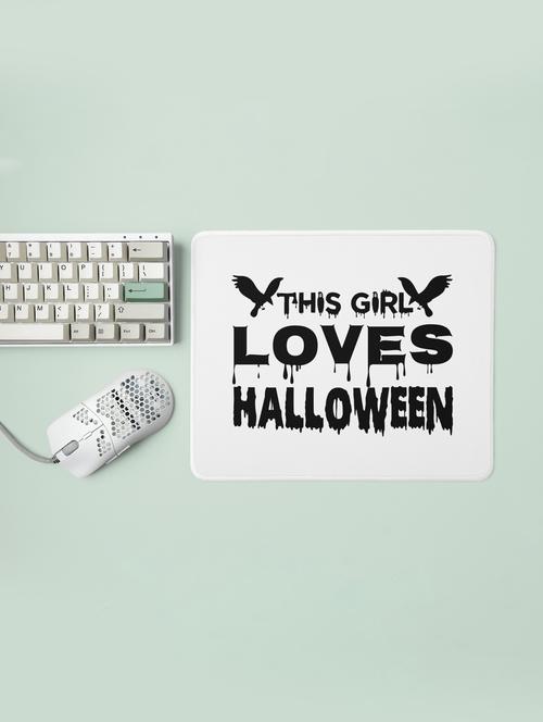 this girl loves halloween-two birds-halloween theme mousepads - 19919104 - Very Small Image - 1
