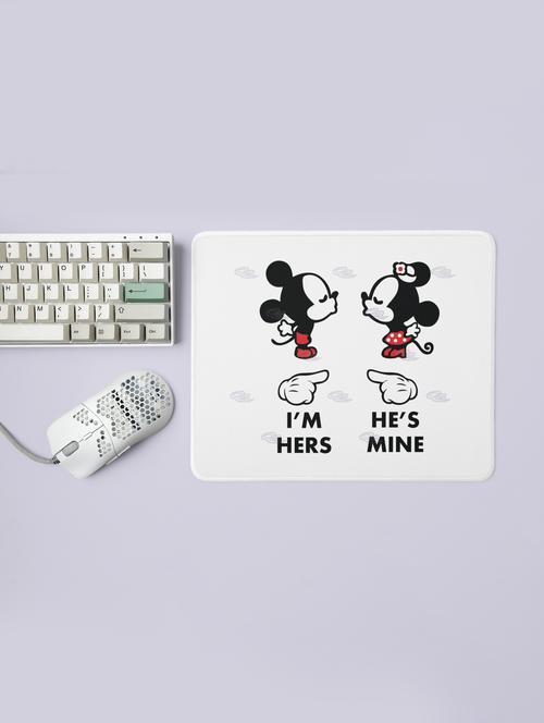 i'm hers he's mine -printed mousepads(20cm x 18cm) - 19919120 - Very Small Image - 1