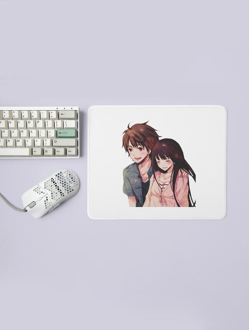 anime couple-printed mousepads(20cm x 18cm) - 19919121 - Very Small Image - 1
