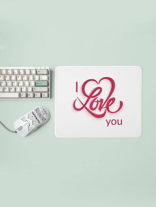 i love you with heart -printed mousepads(20cm x 18cm) - 19919127 - Very Small Image - 1