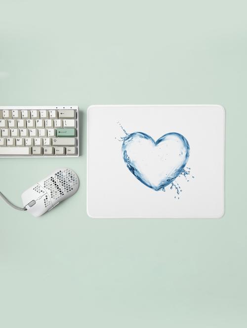 heart water bubble -printed mousepads(20cm x 18cm) - 19919147 - Very Small Image - 1