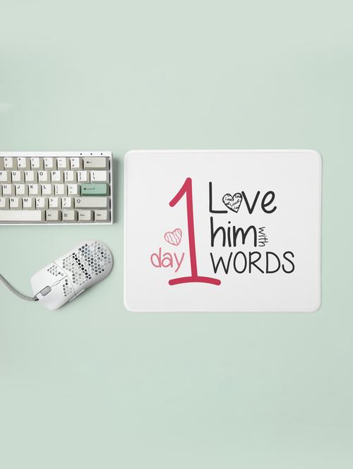 love him with words -printed mousepads(20cm x 18cm) - 19919156 - Very Small Image - 1