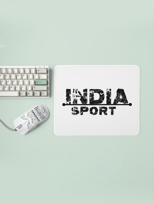 india sports text in black - designable printed mousepads(20cm x 18cm) - 19919209 - Very Small Image - 1
