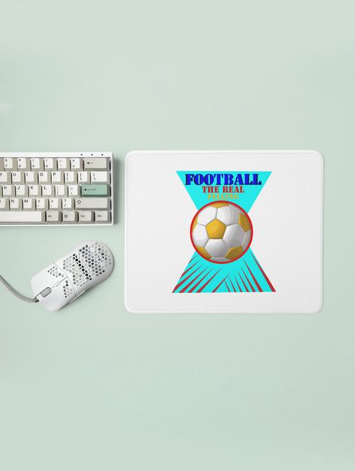 football the real felling (bg colourfull )- designable printed mousepads(20cm x 18cm) - 19919226 - Very Small Image - 1