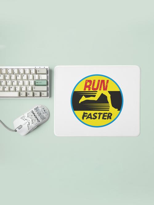 run faster text - designable printed mousepads(20cm x 18cm) - 19919247 - Very Small Image - 1