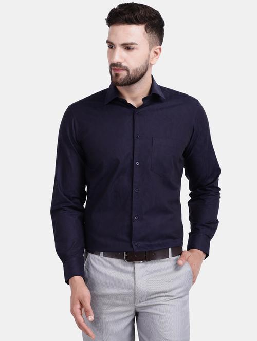mens self design formal shirt - 19919551 - Very Small Image - 1