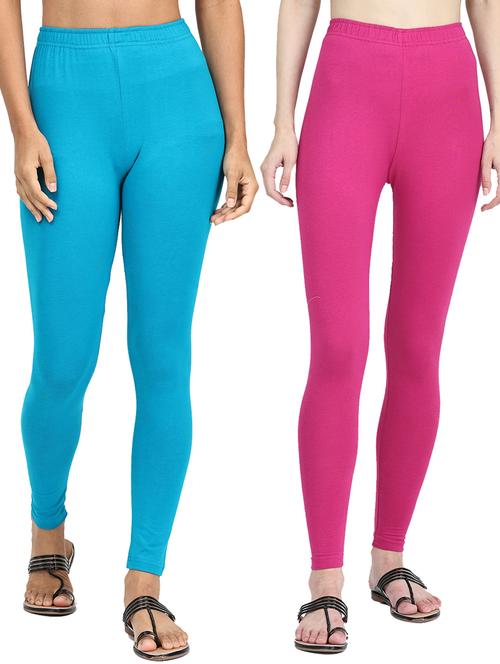 pack of 2 solid leggings - 19919694 - Very Small Image - 1