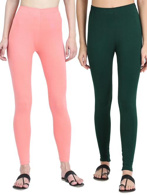 pack of 2 solid leggings - 19919696 - Very Small Image - 1