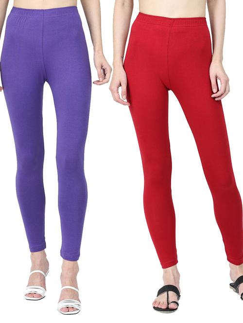 pack of 2 solid leggings - 19919701 - Very Small Image - 1