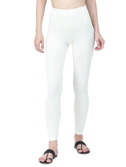 white cotton lycra legging - 19919744 - Very Small Image - 1