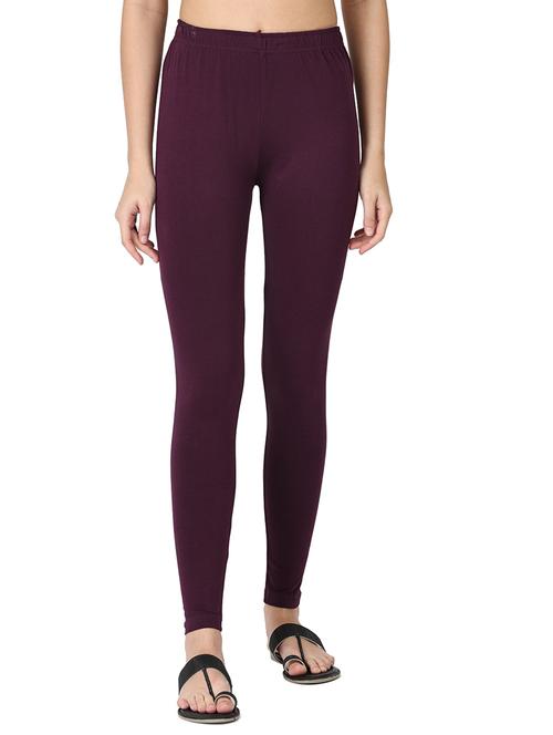 purple cotton lycra leggings - 19919750 - Very Small Image - 1