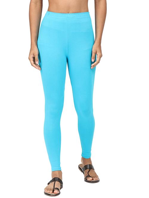 blue cotton lycra leggings - 19919756 - Very Small Image - 1