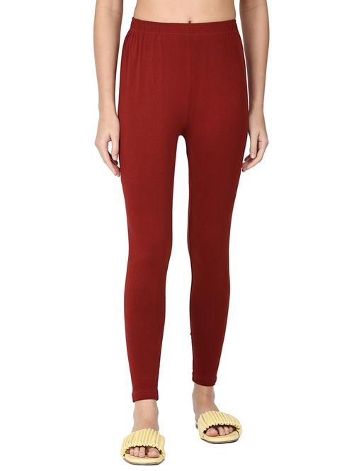red cotton lycra leggings - 19919760 - Very Small Image - 1