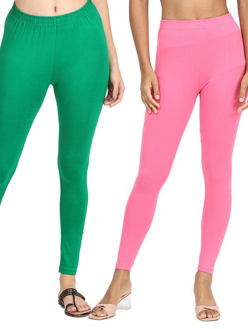 pack of 2 solid ankle length legging - 19919768 - Very Small Image - 1