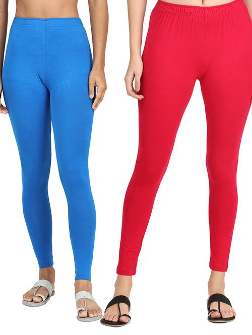 pack of 2 solid ankle length legging - 19919770 - Very Small Image - 1
