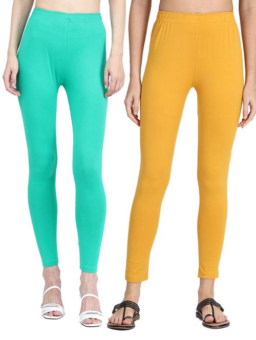 pack of 2 solid ankle length legging - 19919790 - Very Small Image - 1