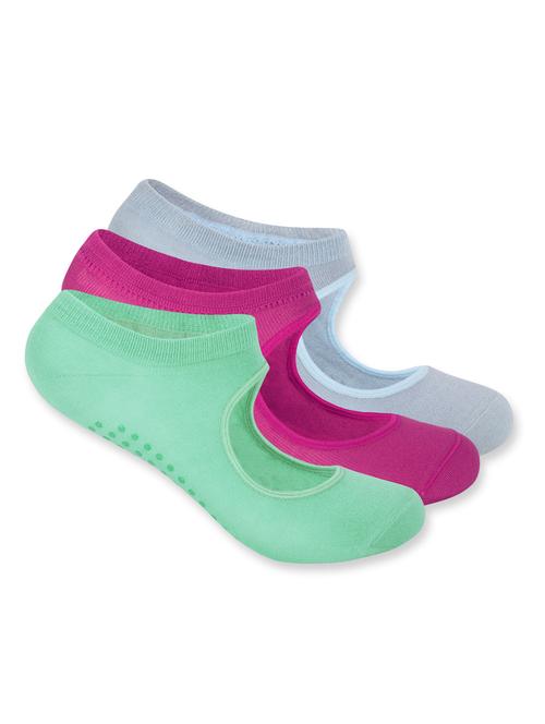 multi colored solid no show sock - 19920667 - Very Small Image - 1
