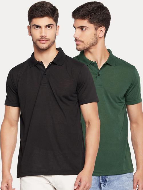 pack of 2 solid polo t-shirt - 19925202 - Very Small Image - 1