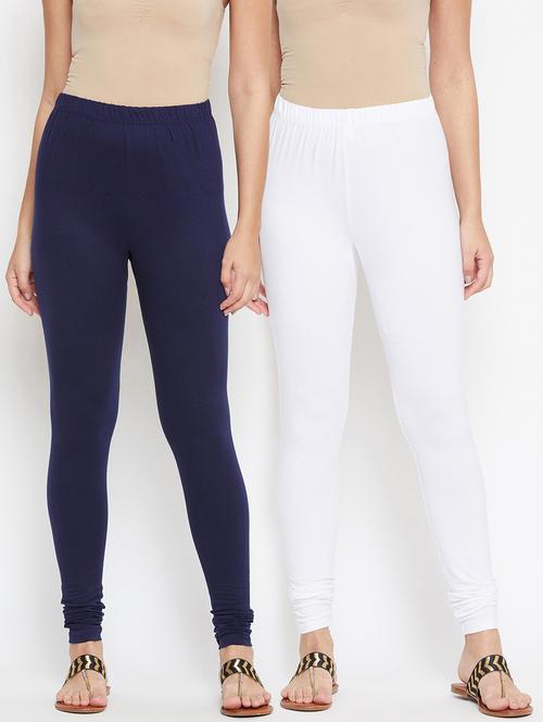 pack of 2 solid churidar leggings - 19925226 - Very Small Image - 1