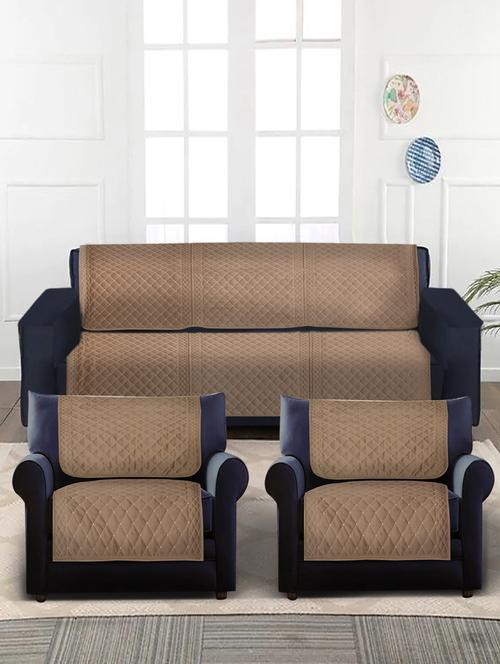 multitex 5 seater quilted velvet ethnic design sofa covers - 19925285 - Very Small Image - 1