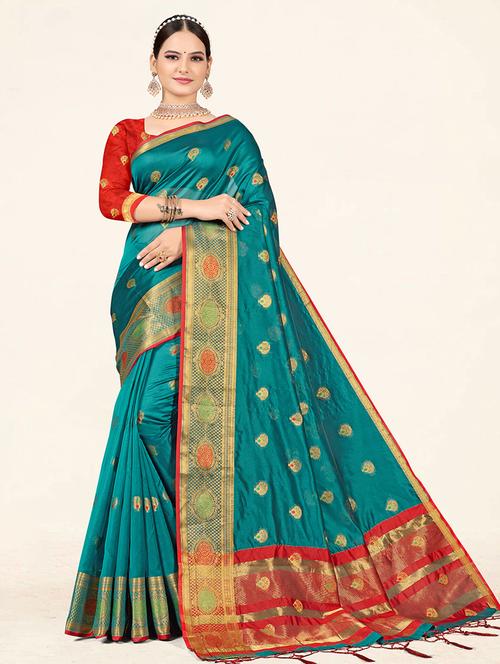 self design woven saree - 19925327 - Very Small Image - 1