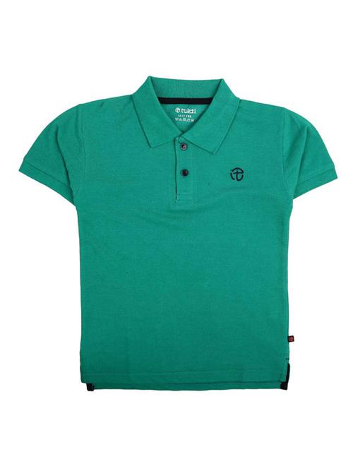 green solid polo t-shirt - 19926802 - Very Small Image - 1