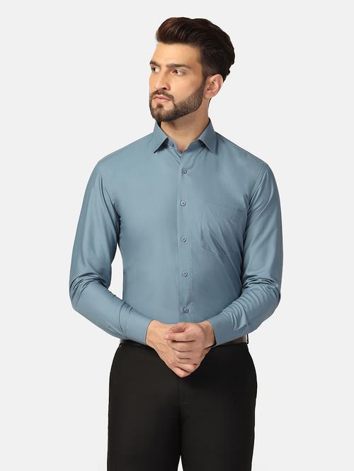 mens solids formal shirt - 19928088 - Very Small Image - 1