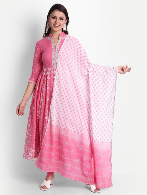 embroidered kurta churidaar set - 19928133 - Very Small Image - 1