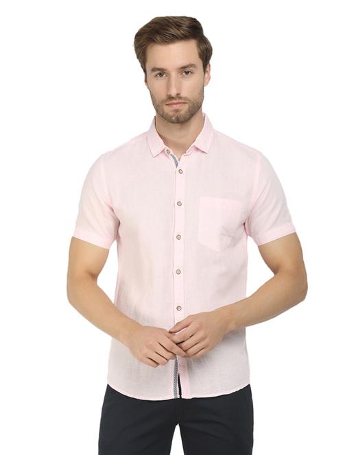 mens solid casual shirt - 19937218 - Very Small Image - 1