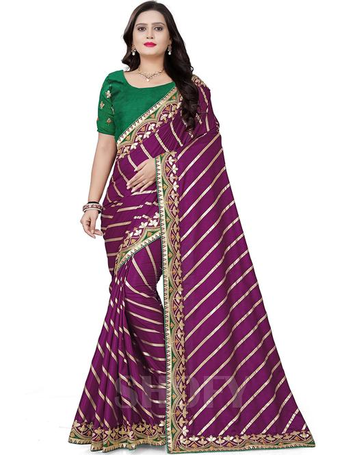 self design saree with blouse - 19937566 - Very Small Image - 1