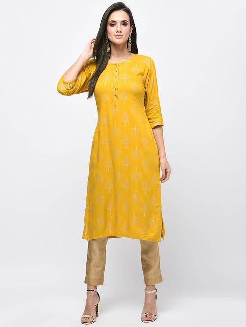 women's straight kurta - 19937858 - Very Small Image - 1