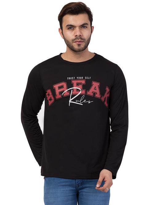 round neck printed regular t-shirt - 19938475 - Very Small Image - 1