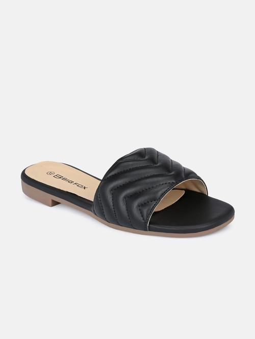 black synthetic slip on sandals - 19938633 - Very Small Image - 1