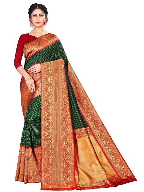 women's banarasi saree with blouse - 19941467 - Very Small Image - 1