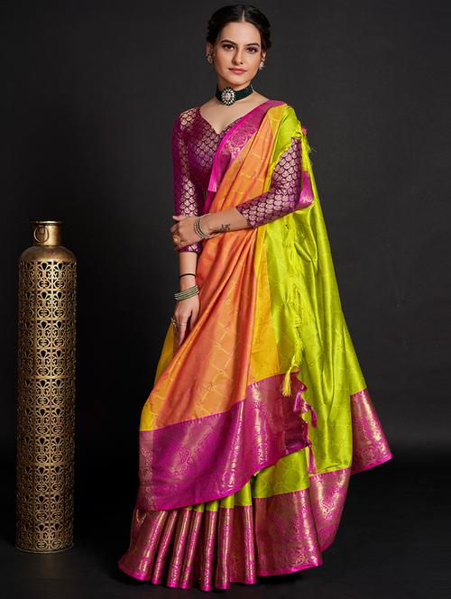 self design woven saree - 19941543 - Very Small Image - 1
