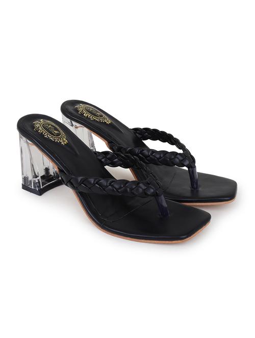 thong strap slip-on heels - 19941663 - Very Small Image - 1