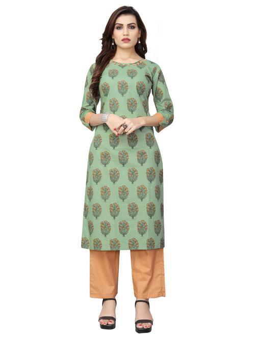 printed kurta palazzo set - 19942742 - Very Small Image - 1
