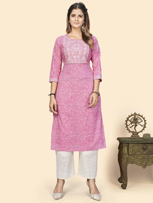 women's straight kurta - 19943291 - Very Small Image - 1