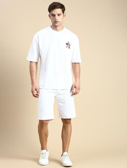 men's printed shorts co-ords set - 19944418 - Very Small Image - 1