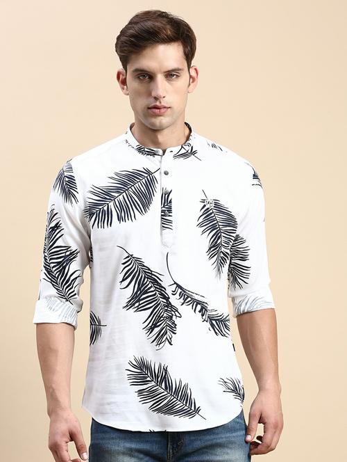 printed viscose shorts kurta - 19944457 - Very Small Image - 1