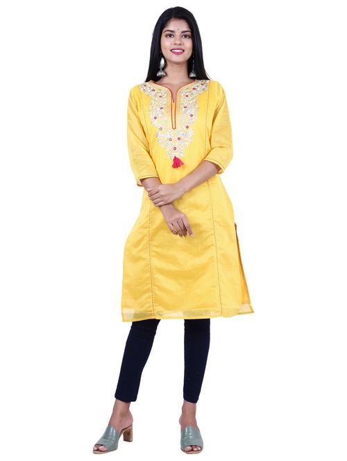 women's straight kurta - 19944746 - Very Small Image - 1