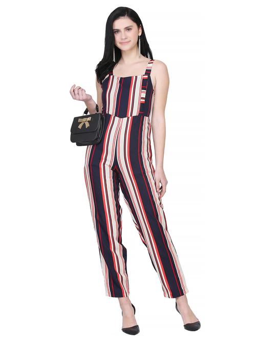 multi colored crepe full leg jumpsuit - 19945198 - Very Small Image - 1