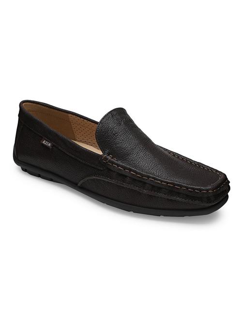brown leather slip on loafers - 19945444 - Very Small Image - 1