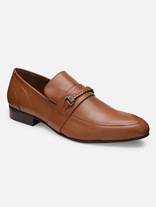 tan leather slip on loafers - 19945459 - Very Small Image - 1